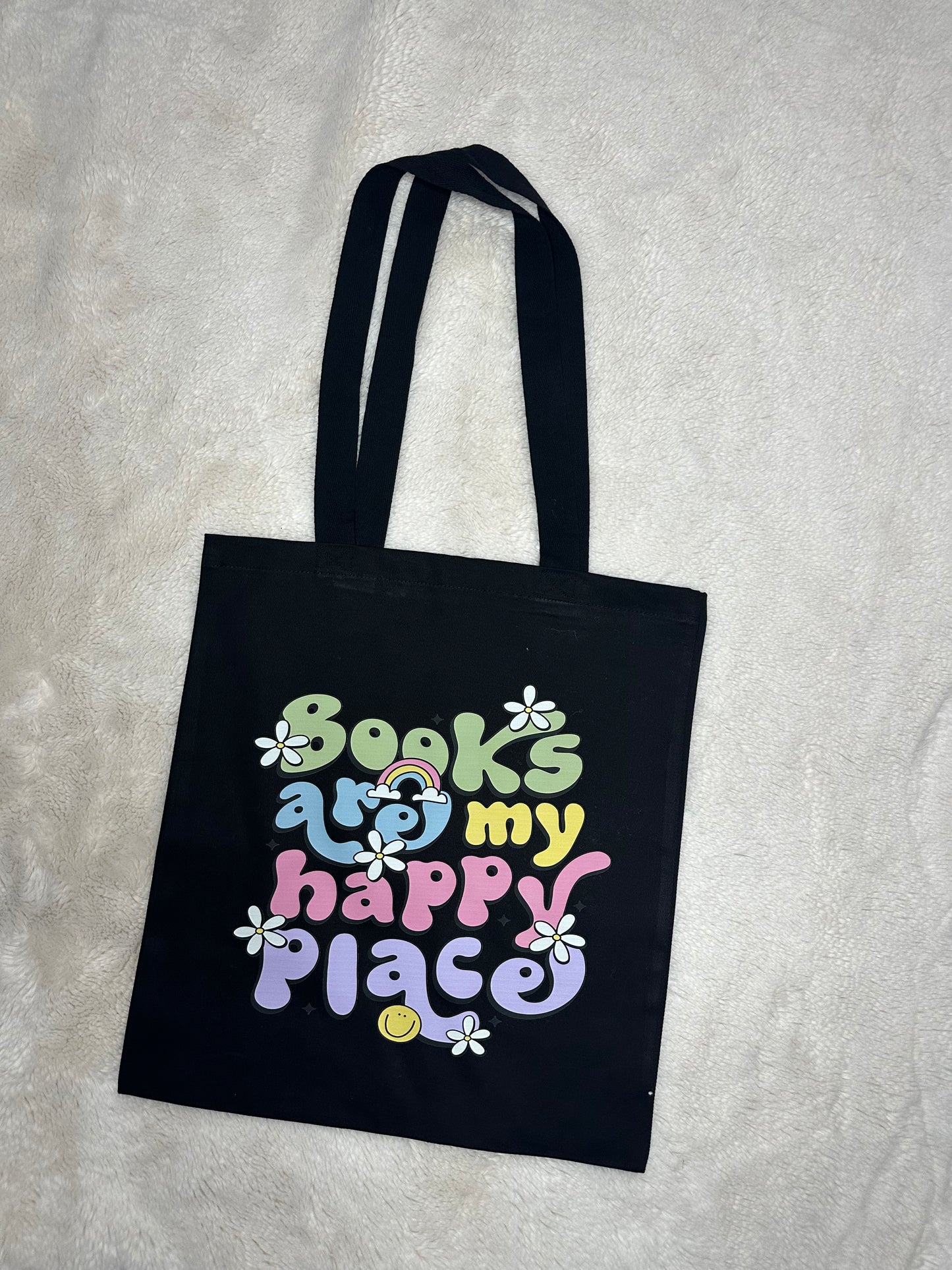 Books are my happy place tote